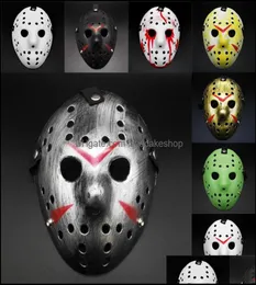 Parti Maskeleri Festival Malzemeleri Ev Bahçesi 9 Styles FL Yüz Masquerade Jason Cosplay Skl Mask Vs Cuma Korku Hocke Dhucl2765822