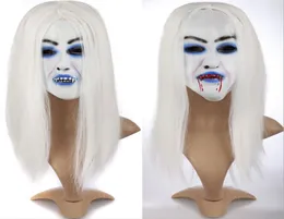 Cosplay parrucca Scary Mask Banshee Ghost Halloween Accessori Costume Wig Party Masks2394128