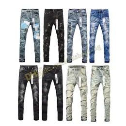 Purple Jeans Men Hip Hop Jeans Designer Jeans Jeans Mens Shinny Jeans Luxury Designer Джинсовые брюки Пеших