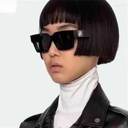Sonnenbrille Sommer Frauen Männer 2024 Trendprodukte Rechteck hochwertiges Fahrglas Vintage