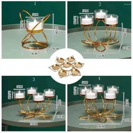 Candle Holders Mental Candlestick Holder Candlelight Dinner Props Modern Table Decoration Retro Style Bedroom