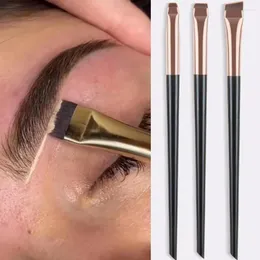 Ben spazzole per trucco 3pcs/set eyeliner spazzola per lama per sopracciglia angolata angolata eye contifera con cuscinetto portatile professionale