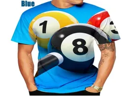 Men039s TShirts 3D Printed TShirt Pool Balls Billiards Men Women Shirt Casual Funny Tees ONeck Tops8516503