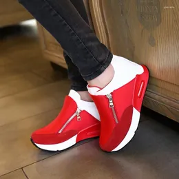 Fitness Shoes OLOME 2024 Thick Bottom Platform Wedges Woman Sports Sneakers Spring Autumn Fashion Ladies