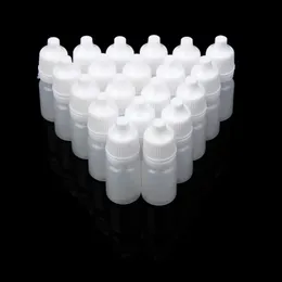 2024 20 pezzi Bottiglie di contagocce liquida vuota LDPE Squeeze in plastica Eye Contenitori fai -da -te Riutilizzabili 5 ml 10 ml 15 ml 20 ml 30 ml 50 ml 100ml per droverper eye riutilizzabile