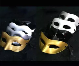 Maska luksusowa męska impreza wenecka maskarada maskodę Roman Gladiator Halloween Maski Mardi Gras Half Face Mask Opcjonalny wielokolorowy HH73591837