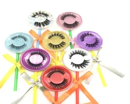 Neue Lollipop -Wimpern gefälschte 3D -Nerz -Wimpern Falsches Wimpern 3D Nerze Wimpern Dicke gefälschte Faux Wimpern Makeup4150436