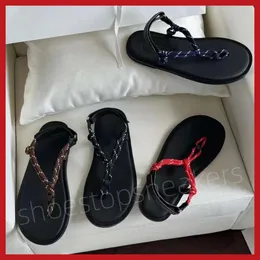 جديد Miui Riviere Slides Flip Flops Crystal Sandals Cotton Cord Lace Up Thong Knot Flats Round Toe Sandal Womens Women on Slides Flat