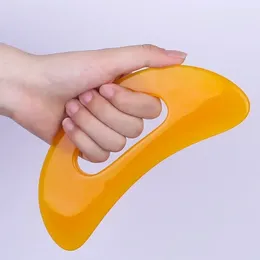 2024 1pc per il massaggio per la pressione di agopuntura posteriore del viso per il viso GUASHA Board Board GuAsha Resin Api Beeswax Massager Scacciale di raschietto GUASHA