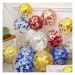 Decoração de festa mti color transparente latex balloon balão de Natal da sala de casamento suprimentos aniversário 12 polegadas p13 gota del dh1ad