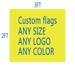 DHL Frshpping Football Team Club Flag Custom Make 2ft3ft Digital Print 100D Polyester Pongee Custom Flag Customsize2499327