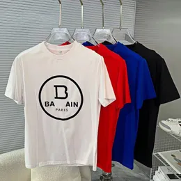 프랑스 남자 디자이너 남자 티셔츠 패션 캐주얼 스트리트 락 락 흑백 짧은 슬리브 럭셔리 편지 패턴 티셔츠 아시아 플러스 크기 m-5xl