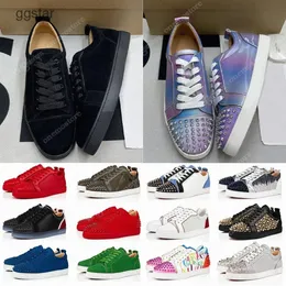 With Box 2024 Red Bottoms Shoes Quality Italy Shoes Low Cut Platform Sneakers Mens Womens Luxury Designers Loafers Fashion Spikes Party Casu 1HFC