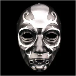 Partymasken Malfoy Harz Death Eater Mask Cosplay Masquerade Halloween Carnival Requisiten Heimatdekoration Sammler T220802 Drop d otmkd