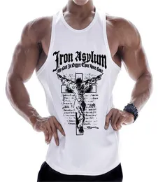 Muscular Mens Fitness beliebte Marke atmungsaktivem schnappendem ärmellosen Sport T -Shirt Running Sports Weste Training Anzug Shirt Männer T207266746