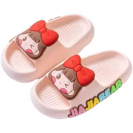 Slipper Childrens Slippers Moads Shoes and Girls Summer Lovely Indoor Home Bath Bath Non Slip Kids Slippers Kids Y240518