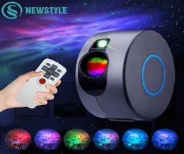 Laser Galaxy Starry Sky Projector Ruota Wapping Night Light LED Colorful Nebula Cloud Atmosfer Atmosfer Camera accanto alla lampada H1816452