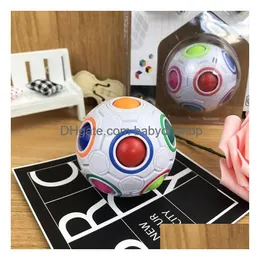 Decompressione Toy Boys Girls Magic Ball Anti Cube Kids Entras Educational Coloring Toys Toys for Children Adts Desk Office Drop Dhvag Dhvag