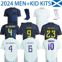 2024 اسكتلندا 3XL 4XL بالإضافة إلى حجم المنتخب الوطني لكرة القدم جماهير جيرسي آدمز تييرني ديكس آدمز قميص كرة القدم كريستي مكجريجور ماكجين ماكينا للجنسين.