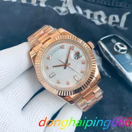 Luksusowe wodoodporne zegarek Automatyczny ruch Wysokiej jakości 41 mm dzień 118238 228238 Pasek ze stali nierdzewnej Automatyczne męskie zegarki Sapphire Luminous Randwatc