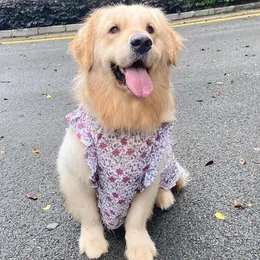 Dog Apparel Pet Summer Clothes Small Big Large Dress Poodle Border Collie Samoyed Husky Labrador Golden Retriever Clothing