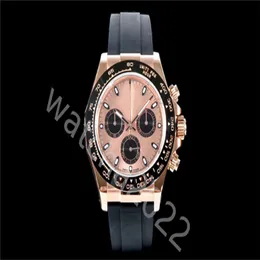 ZP Factory Custom Swiss Cal Watch Movement Men's 116515LN Rose Gold Cosmograph Chocolate OysterFlex Designer Strap 116515 Super F 189b