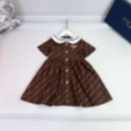 Grundlegende lässige Kleider koreanische Version des Frühlings-Kinder im fremden Kurzärärmel-Prinzessin Rock Girls 'Sommerkleid Trend