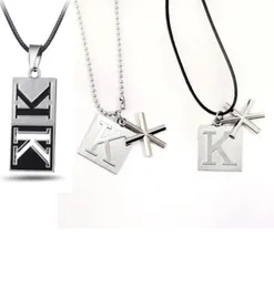 Подвесные ожерелья аниме K Project Suoh Mikoto Металлическое ожерелье Косплей -Кокер Длинный воротник Мужчины женские 4728974