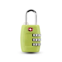 Zamki drzwi Nowe TSA 3 -cyfrowe kod kombinacji blokady Resettable CUS Travel Lage Padlock walizka Wysokie bezpieczeństwo DH47 Dostawa dostawa do domu gar dhmdd