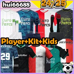 23/24 /25 Maglie da calcio Kokcu Maglie da calcio 2024 2025 Het Trauner Gimenez Feyenoords Hancko Men Kids Kits Uniforms