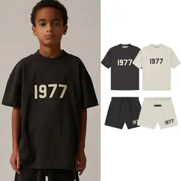 2024 Summer Kids T-shirts Kids O Neck Seckie Bawełniane topy Chłopcze dziewczynki