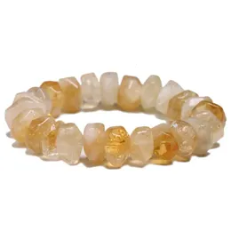 Energia di guarigione naturale Braccialetti citrini Chakra Meditazione DeGausst Bracele per donne uomini Gioielli fortunati Dimensioni indefinite 8 14mm 240515