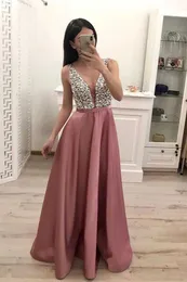 Abiti per passerella Fashion Ladies Sequestre Abito da sera sexy DP V Neck Formal Prom Gowns High Quty Patchwork Slveless Bridesmaid Dress Woman T240518