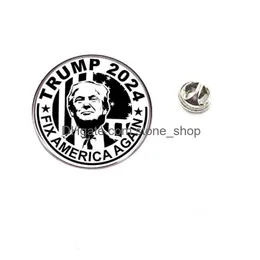 Altre forniture per feste di eventi Trump Pin Fix America Again Spiro 2024 Elezione presidenziale Distintivo Metal Drop Delivery Home Garden Fest Dhwap