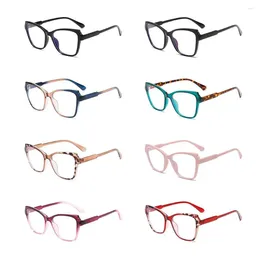 Sonnenbrille Katze Eye Blue Light Blocking Brille Trendy Filter UV Farbblockierte Leser einfach für Frauen Männer