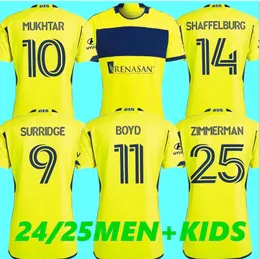 2024 2025 Nashville SC Soccer Forma Mukhtar Leal Zimmerman Muyl Yearwood Surridge Boyd Sapong Fafa Shaffelburg ev uzakta 24 25 futbol erkek çocuk gömlek