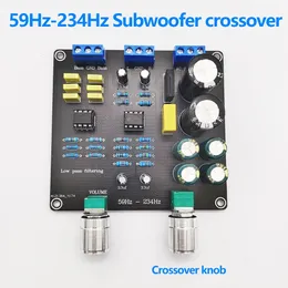 59Hz234Hz AC 9V12V Tiefpassfilter Super Bass Electronic Crossover Board Point kontinuierlich einstellbare Dual NE5532 240516