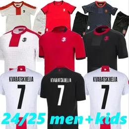 Georgia Soccer Jersey Kvaratskhelia 24 Euro Cup Georgian National Team Home Away Away Georgien Chakvetadze Kvilitaia Davitashvili Zivzivadze Football Shirt Kit Kit