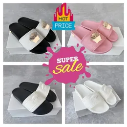 Top Quality Sans Men Woman Woman Woody Flat Mula Designer Famoso Slides Slides Verão Verão Branco Branco Bege Pink Fade Canvas Sandels Office