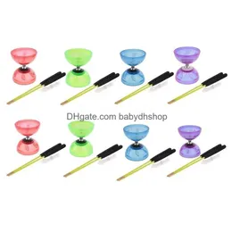 Yoyo 3 Triple Bearing Jling Diabolo Toy With String Metal Sticks Professional Educational 13105Cm Diameter 240304 Drop Delivery Toys Dhtqc