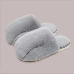 Sandali Fluff Women Chaussures White Grey Pink Womens Slides Slipperle mantieni scarpe da pannelli caldi dimensioni 36-41 04 7793 s s