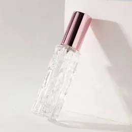 2024 10 ml Roségoldglas tragbarer nachfüllbarer Parfümflasche Kosmetische Behälter leerer Sprühzerstäuber Reisen kleine Proben Unterflüssigkeit für nachfüllbare Zerstäuber