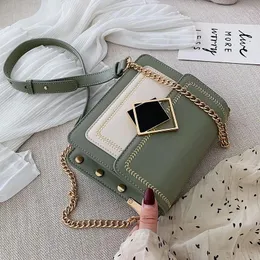 Borse a tracolla catena in pelle PU Crossbody for Women 2024 Small Simple Special Lock Design femminile da viaggio femminile borse