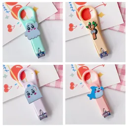 Altri oggetti Fox Box Cartoon Clippers Set portatile in acciaio inossidabile per gli studenti Kawaii tra taglieri taglienti Durabilità Strong Otdui