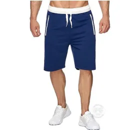 Summer Gym Fitness Shorts traspirante sottili da uomo in esecuzione Sports 5point pantaloni con cerniera tasca con cerniera S3XL 240510