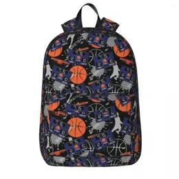 Backpack Basketball placar Backpacks de grande capacidade Livro estudante Bola de ombro Laptop Rucksack School Children School