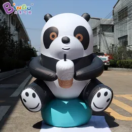 Simulação de desenho animado Modelo de gás panda gordinho Panda Mall Atividade ao ar livre Modelo de decoração inflável