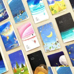 Notepadi all'ingrosso Mini Cute Ocean Series Notebook Wishing Bottle Infanzia Fantasy Style Notepad Moon Star Universe Diable Diable Dr Otdsh