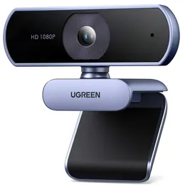 كاميرات الويب Ugreen 1080p الكاملة HD Camera Camera Camera Camera USB مع ميكروفونات مزدوجة مناسبة لـ YouTube Zoom Video Call Network Camera J240518