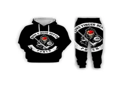 Novo Moda Menswomens Five Finger Death Punch Funny 3D Print Hoodiepants S1198867211